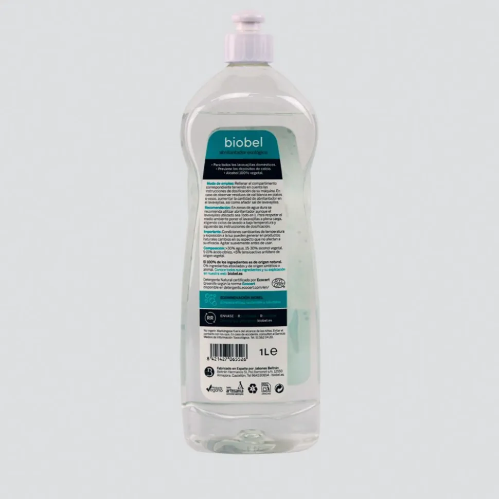 Abrillantador lavavajillas ecológico, 1 litro - Biobel