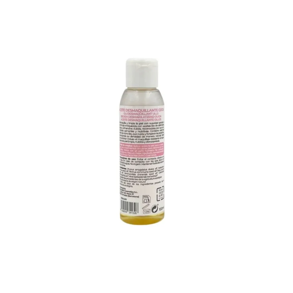 Aceite desmaquillante de ricino y caléndula ojos suave ecológico, 100 ml - NaturaBio Cosmetics