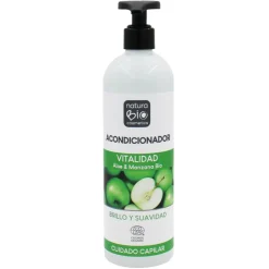 Acondicionador ecológico de aloe vera y manzana, 500 ml - NaturaBio Cosmetics
