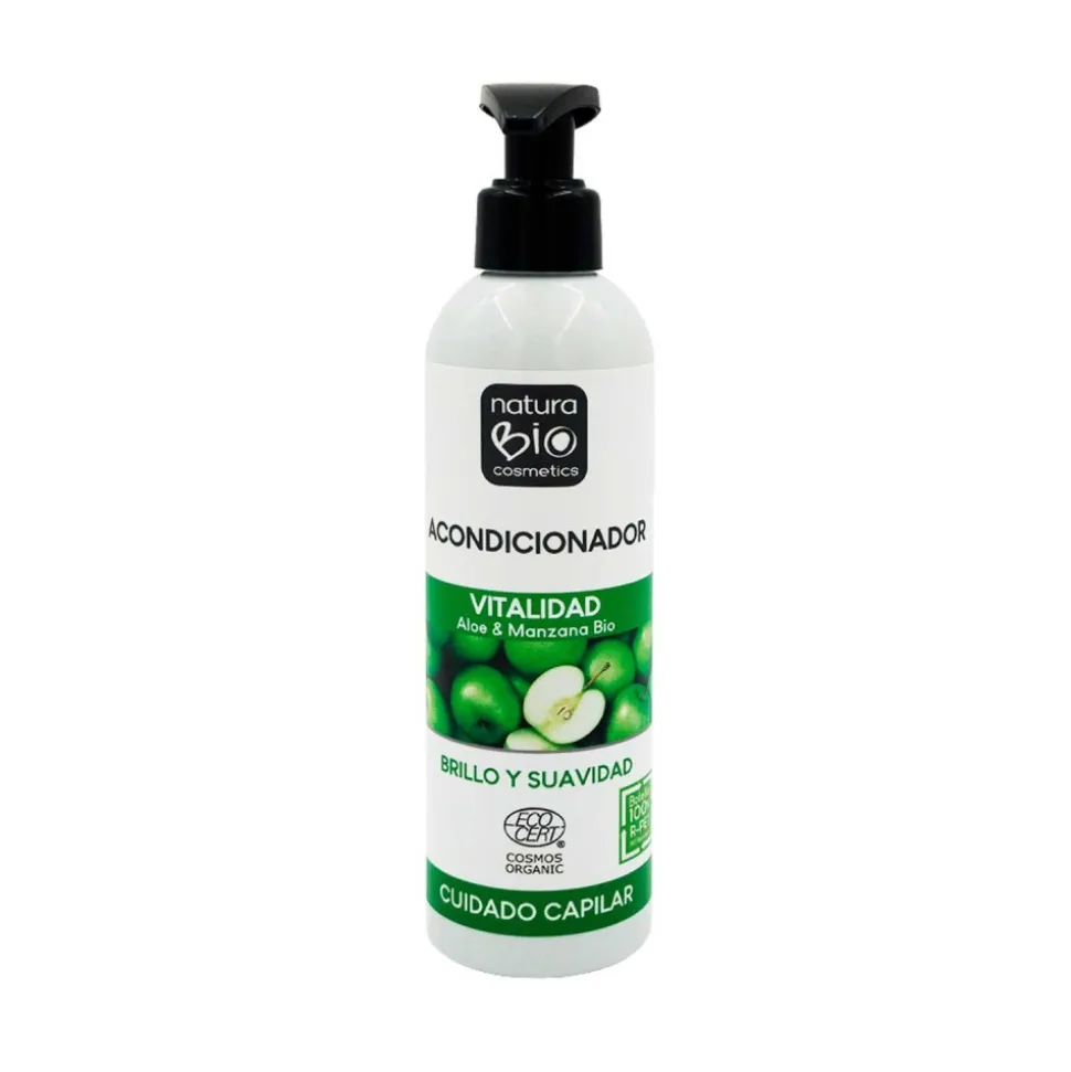Acondicionador ecológico de aloe vera y manzana, 250 ml - NaturaBio Cosmetics