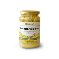 Alcachofas al natural, cocidas, ecológicas, 320 g - Bihortal