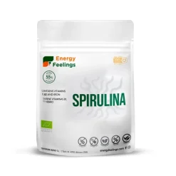 Alga espirulina en polvo, ecológica, 55% proteína - Energy Feelings
