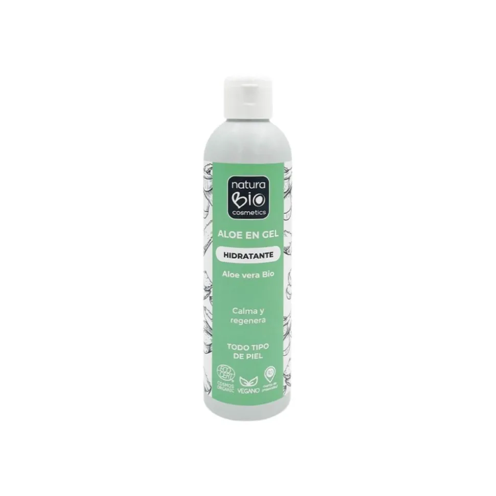 Aloe vera en gel, ecológico, 250 ml - NaturaBio Cosmetics