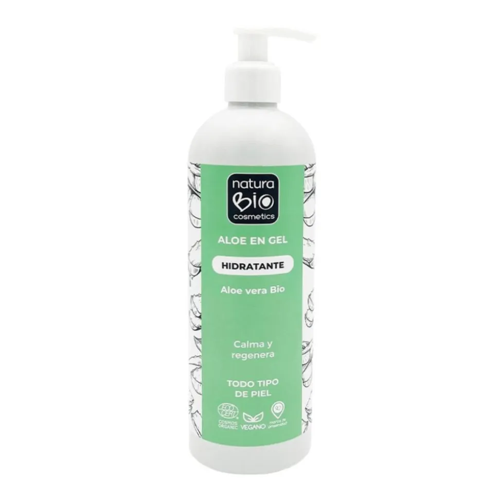 Aloe vera en gel, ecológico, 500 ml - NaturaBio Cosmetics