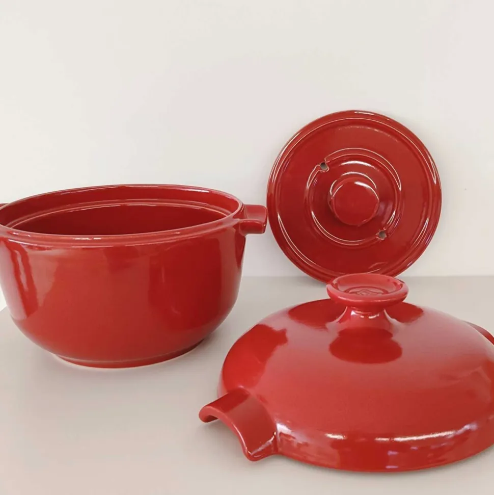 Arrocera de cerámica 20,5 cm roja - Emile Henry