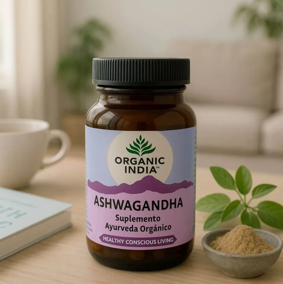 Ashwagandha ecológica, en cápsulas - Organic India