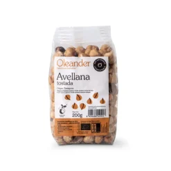Avellanas tostadas sin piel ecológicas, 200 g - Oleander