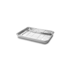 Bandeja con rejilla de acero inoxidable para horno, 21,5 cm - Lacor