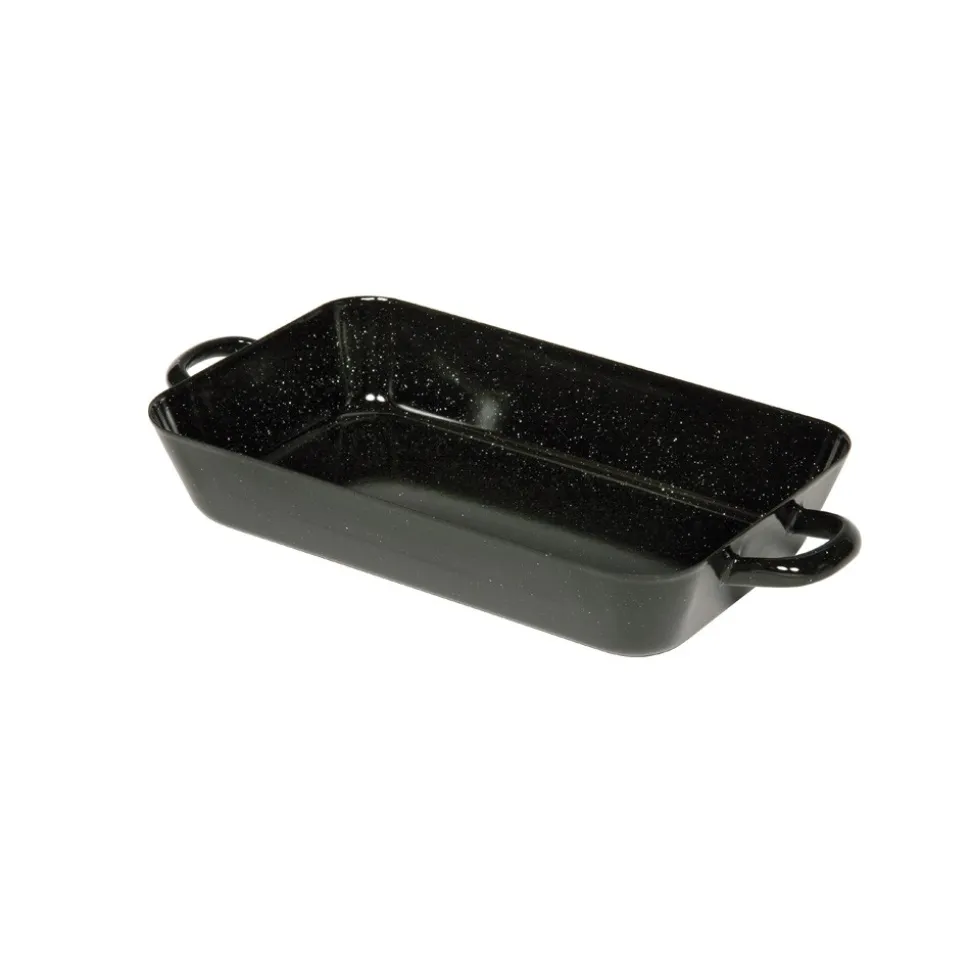 Bandeja de acero esmaltada para horno con asas, 1,35 litros - Riess