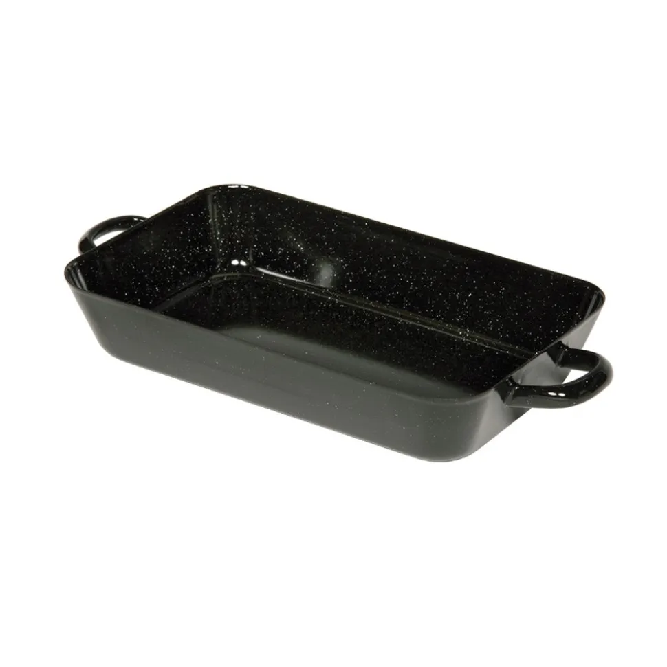 Bandeja de acero esmaltada para horno con asas, 1,7 litros - Riess