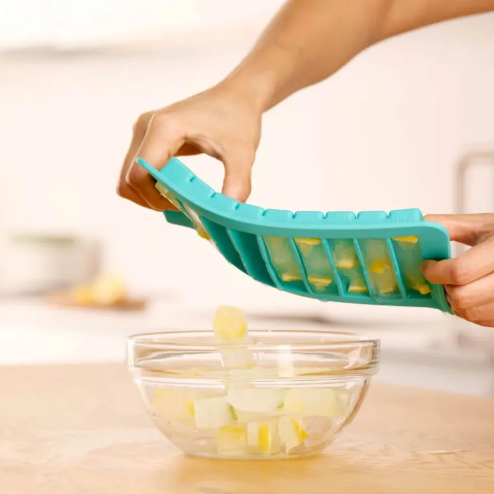 Bandeja para barritas de hielo con tapa de silicona platino - Lékué