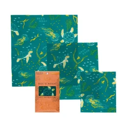 Bee's Wrap envoltorio de cera de abeja - Surtido, modelo Océano