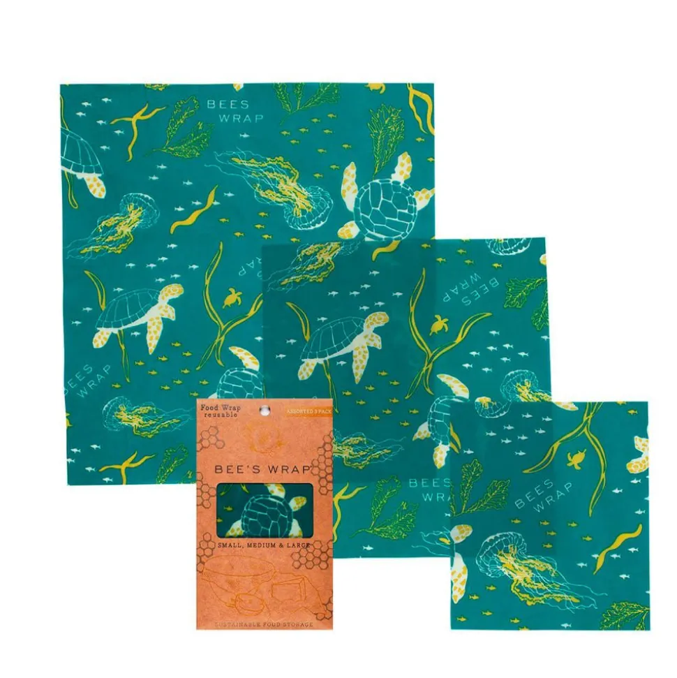 Bee's Wrap envoltorio de cera de abeja - Surtido, modelo Océano