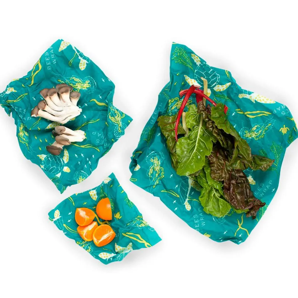 Bee's Wrap envoltorio de cera de abeja - Surtido, modelo Océano