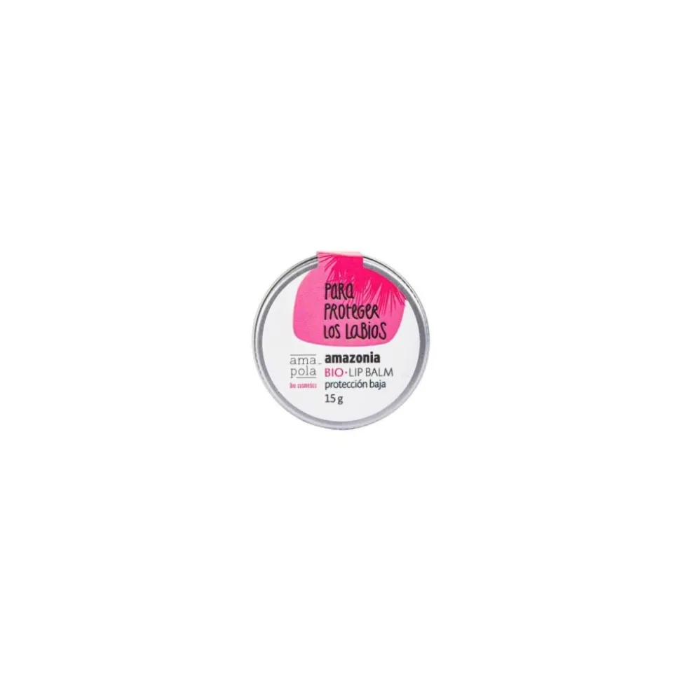 Bálsamo labial bio con protector solar, 15 ml - Amapola Biocosmetics