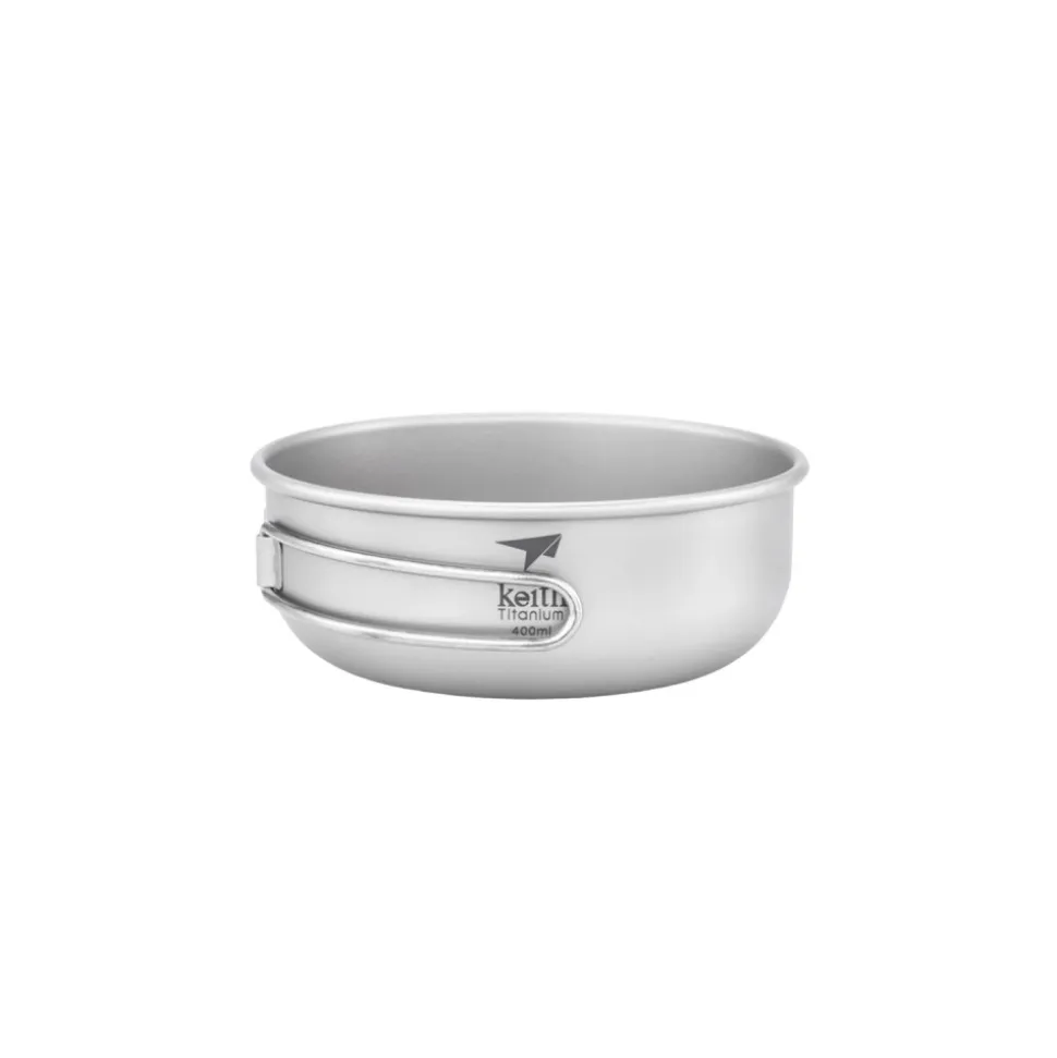 Bol de titanio con asa plegable, 400 ml - Keith