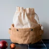 Bolsa de yute para frutas y verduras tamaño grande - Pebbly