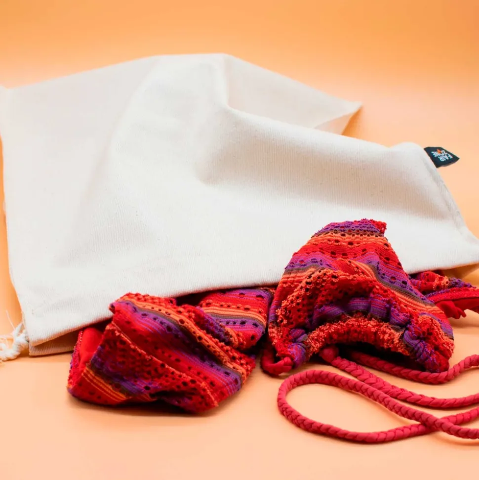 Bolsa impermeable porta alimentos de algodón orgánico y látex natural, pequeña - Fair Squared