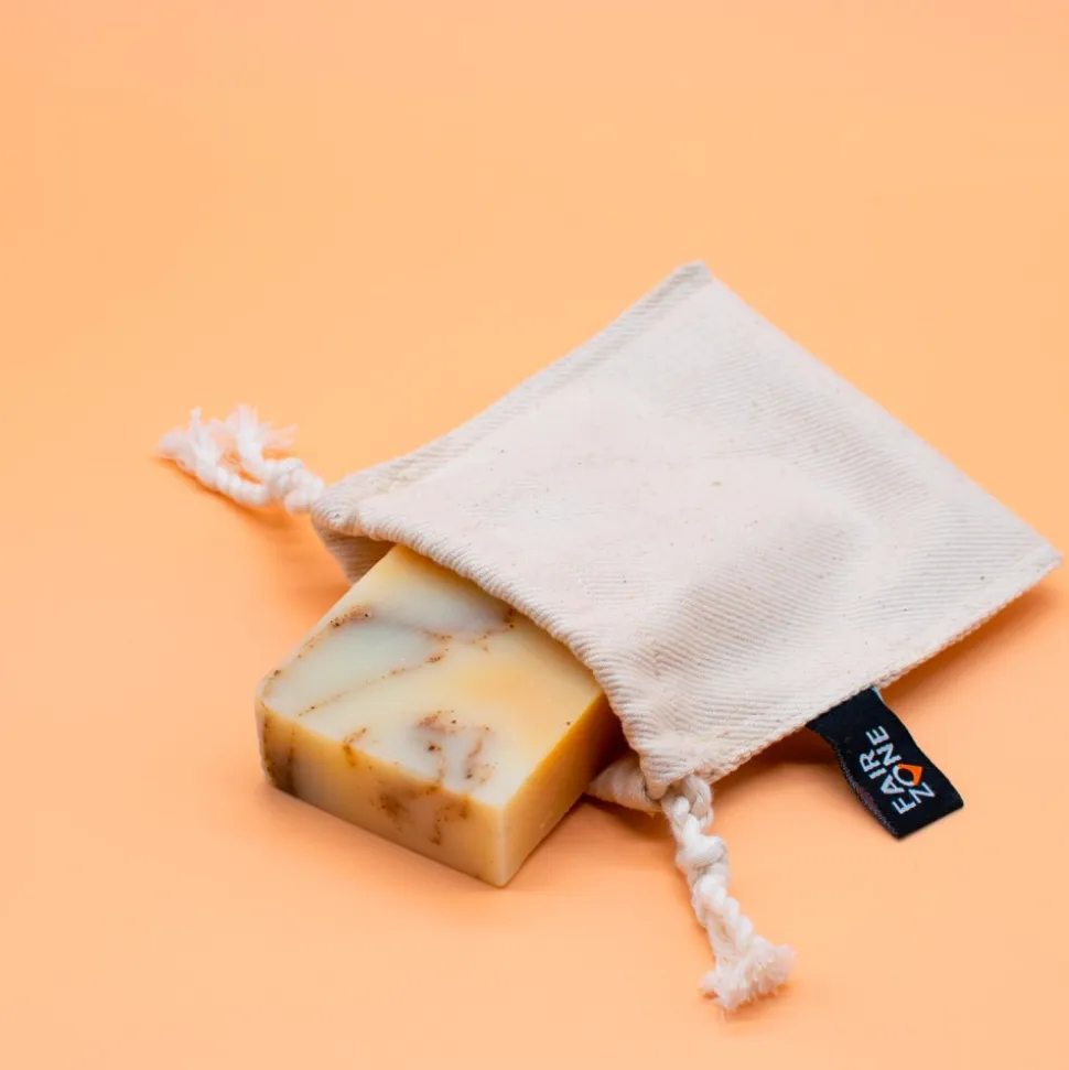 Bolsa impermeable porta alimentos de algodón orgánico y látex natural, pequeña - Fair Squared