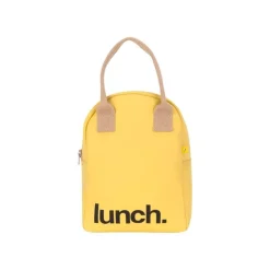 Bolsa porta alimentos de algodón orgánico, Lunch, amarillo - Fluf