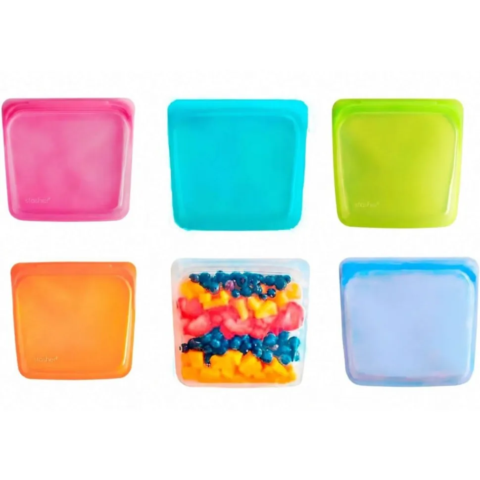 Bolsa porta alimentos de silicona platino, 828 ml - Stasher