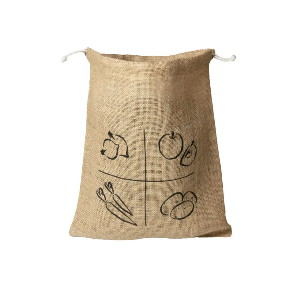 Bolsas de yute para frutas y verduras, tamaño mediano, de Ah table