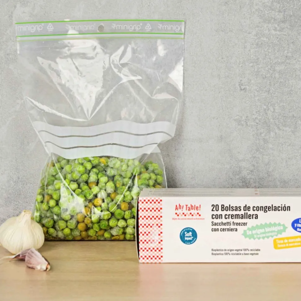 Bolsas reciclables para congelar con cierre zip, pequeñas - Ah table
