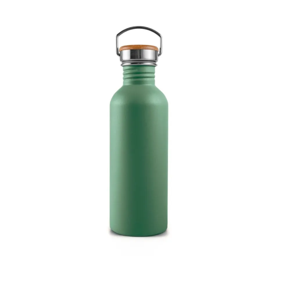 Botella de acero inoxidable, 500 ml, verde - Bambaw