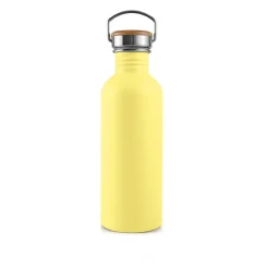 Botella de acero inoxidable, 1000 ml, amarilla - Bambaw