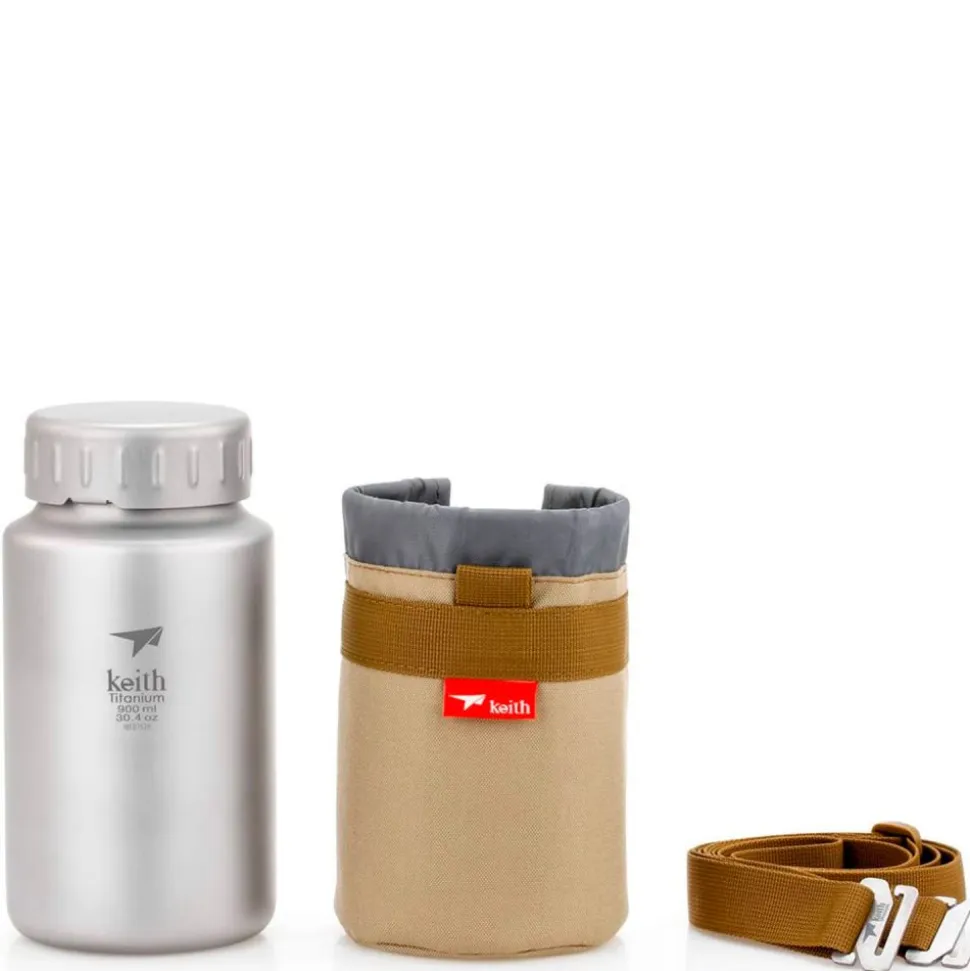 Botella de titanio 900 ml, Sport - Keith