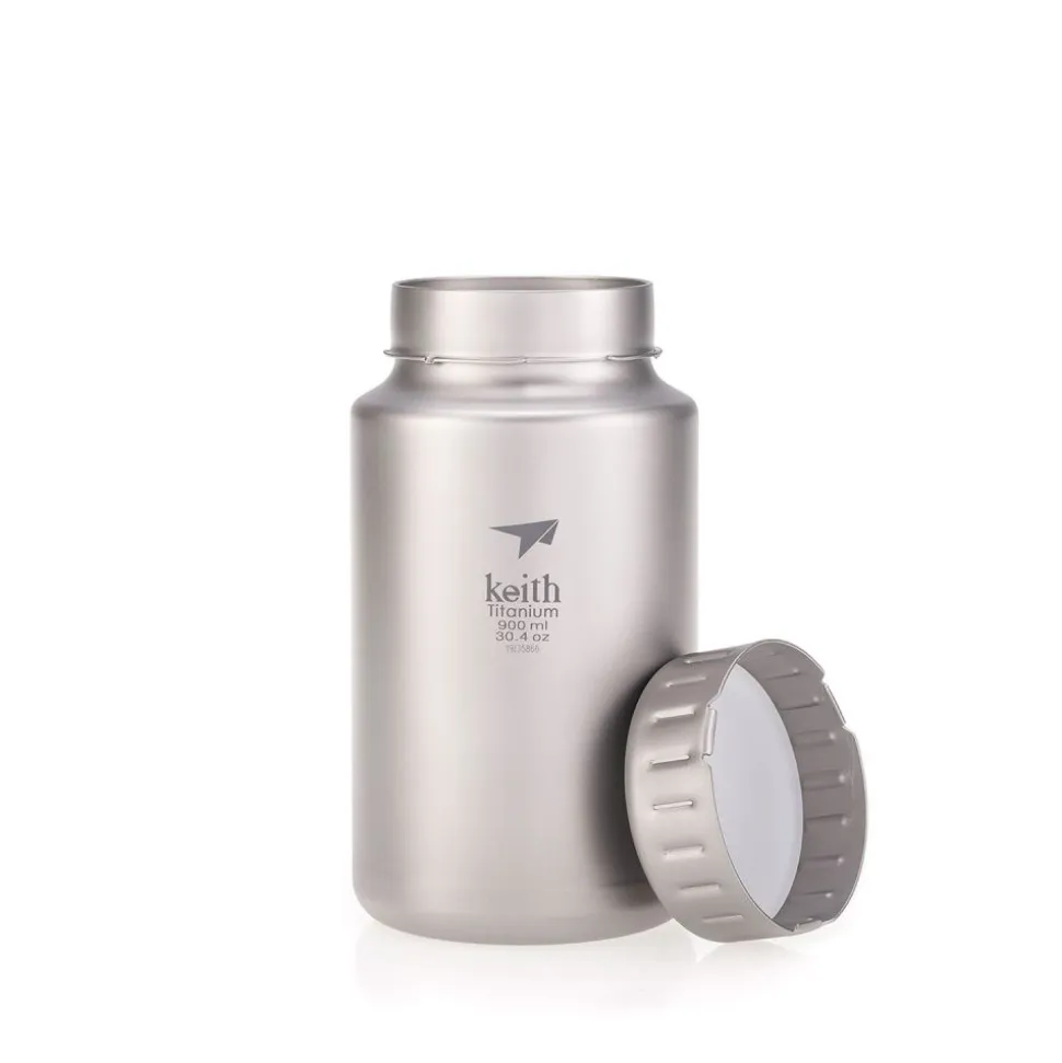Botella de titanio 900 ml, Sport - Keith