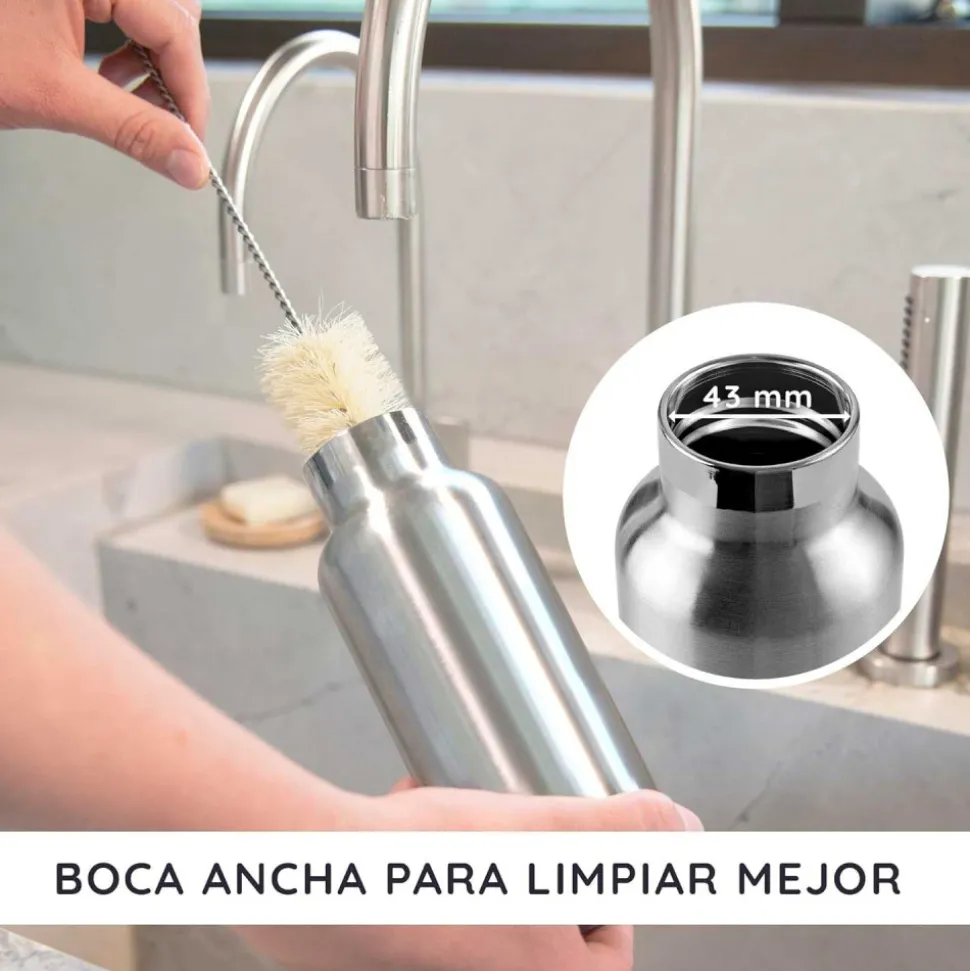 Botella térmica de acero inoxidable, 500 ml - Bambaw