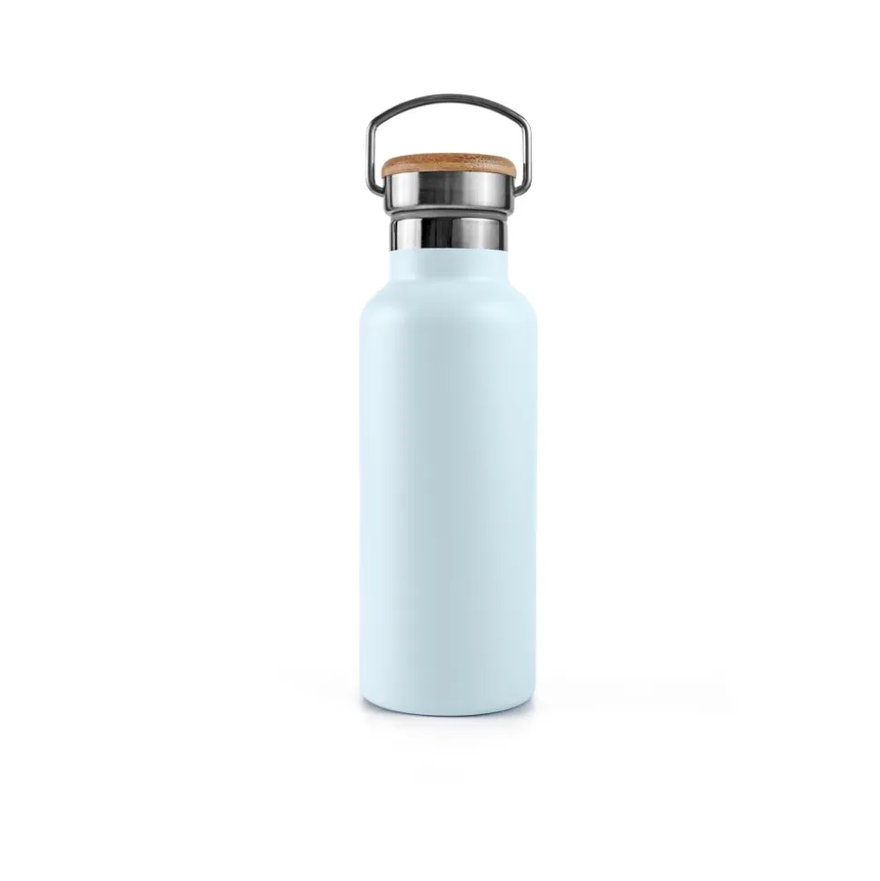 Botella térmica de acero inoxidable, 350 ml, azul - Bambaw