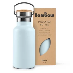 Botella térmica de acero inoxidable, 1000 ml, azul - Bambaw