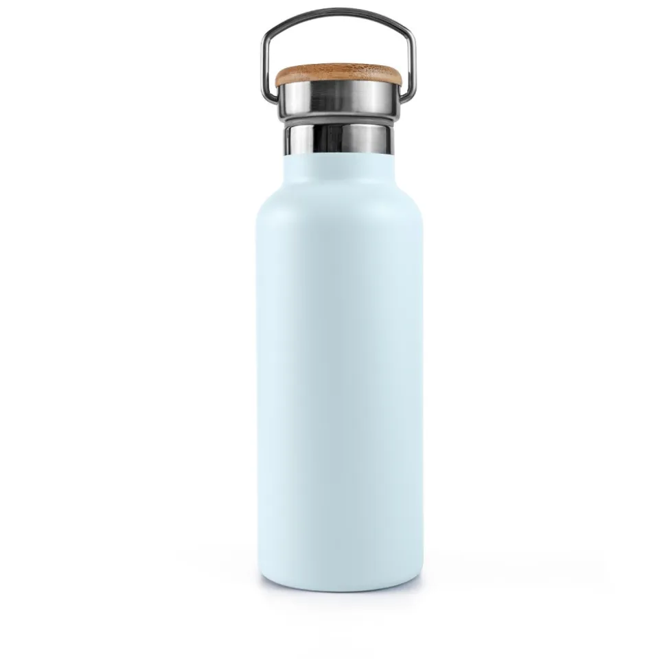 Botella térmica de acero inoxidable, 1000 ml, azul - Bambaw