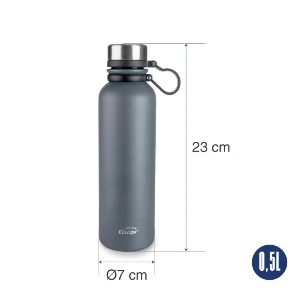 Botella térmica de acero inoxidable Eira, 500 ml - Lacor