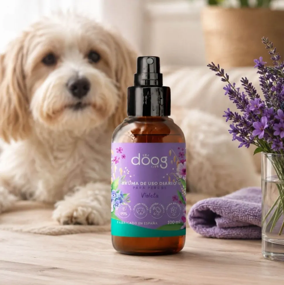 Bruma de uso diario Violeta ecológica para perros, 100 ml - The Doog Life