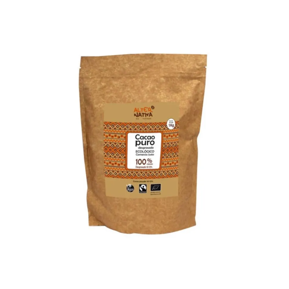 Cacao en polvo desgrasado ecológico, 1000 g - Alternativa 3