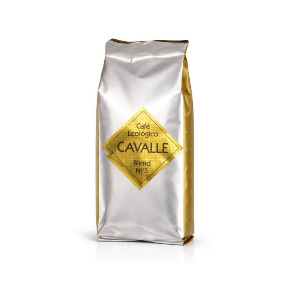 Café en grano ecológico blend nº5, 500 g - Cavalle