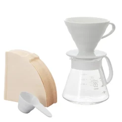 Cafetera de goteo cristal y cerámica V60, 600 ml - Hario