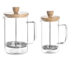 Cafetera francesa cristal, Wood, 800 ml - Lacor