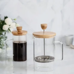 Cafetera francesa cristal, Wood, 350 ml - Lacor