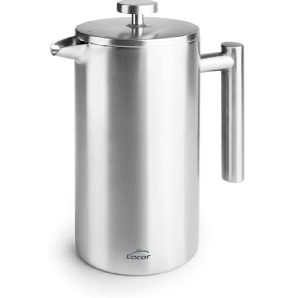 Cafetera francesa de acero inoxidable, 1000 ml - Lacor