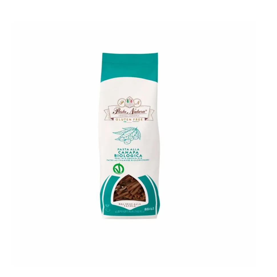Casarecce de cáñamo sin gluten y ecológico, 250 g - Pasta Natura