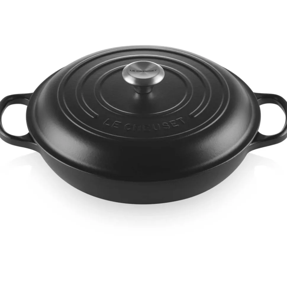 Cazuela cocotte de hierro fundido, 30 cm, color negro - Le Creuset