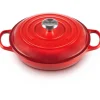 Cazuela cocotte de hierro fundido, 30 cm, color cereza - Le Creuset
