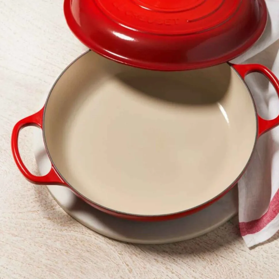 Cazuela cocotte de hierro fundido, 30 cm, color cereza - Le Creuset