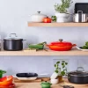 Cazuela cocotte de hierro fundido, 30 cm, color volcánico - Le Creuset