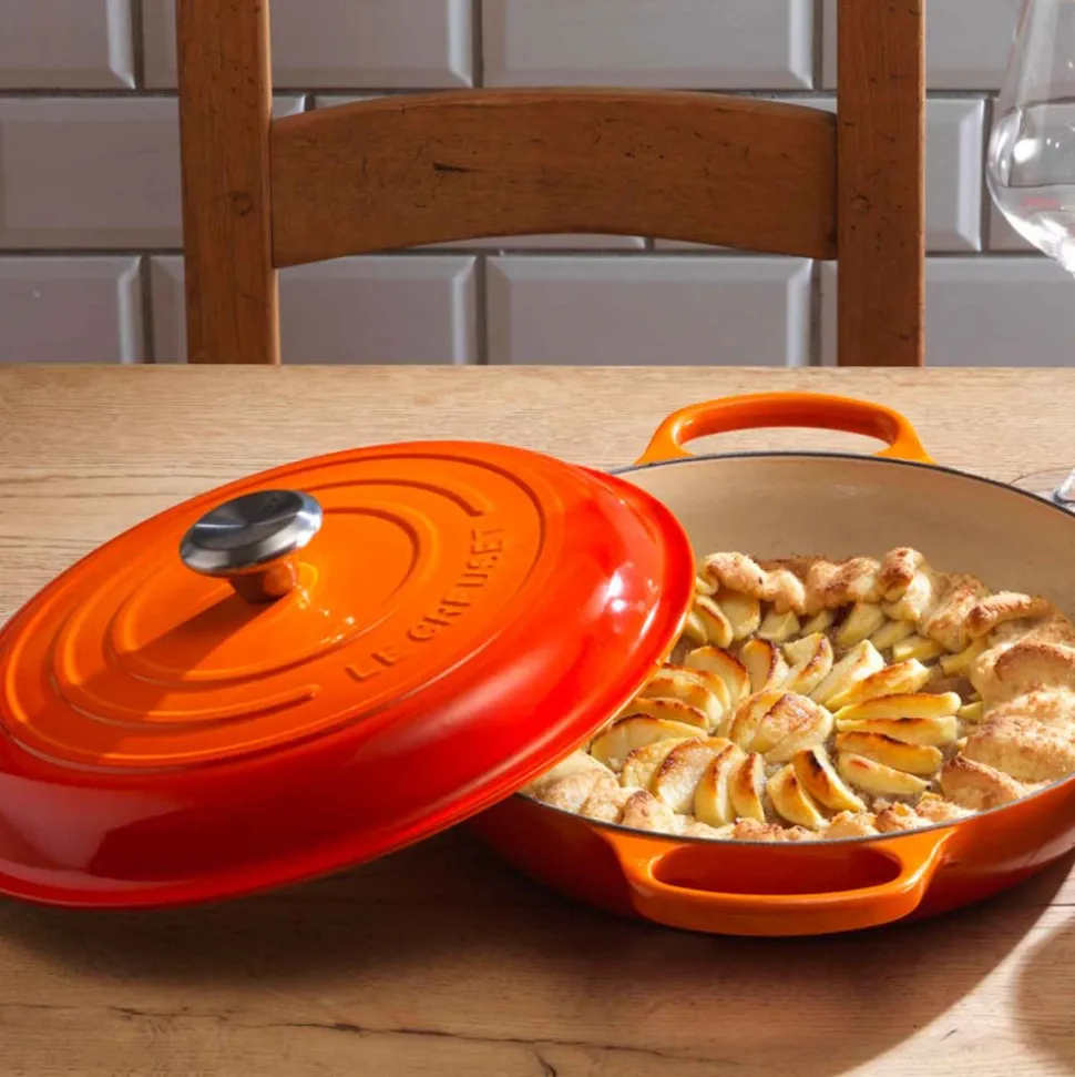 Cazuela cocotte de hierro fundido, 30 cm, color volcánico - Le Creuset