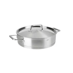 Cazuela de acero inoxidable con tapa de acero, foodie, 28 cm - Lacor